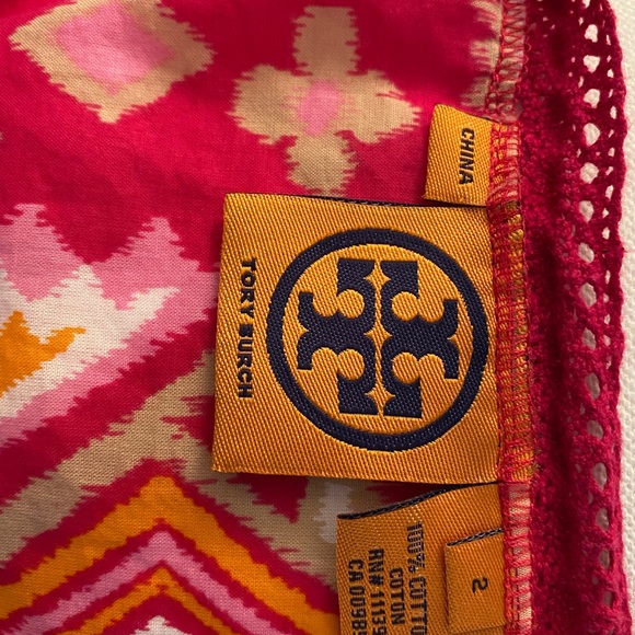 Tory Burch pink, multicolor tunic size 2 - Picture 4 of 4